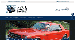 Desktop Screenshot of abeautosalvageinc.com